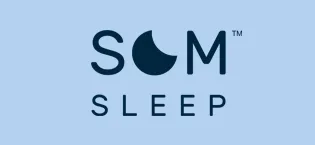 Som Sleep Ultimate Nighttime Set Sleep Mask & Functional Sleep Beverage Original Flavor - 24-Pack - som sleep logo on blue background