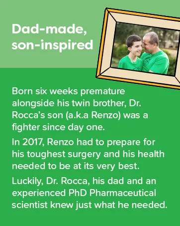 Renzo's Vitamins Stronger Now Bundle - Picky Eater Kids Multivitamin Hercules Calcium and Vitamin D3 for Kids - Dad-made, son-inspired. Renzo