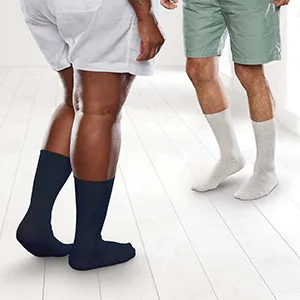 SMARTKNIT Seamless Crew Socks for Diabetes Arthritis or Sensitive Feet 1 Pair (2 Count) Small White - Smartknit Crew Socks