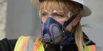 GVS Elipse Dust Half Mask Respirator with replaceable and reusable filters included Medium/Large P100 Mask Respirator - p100, half, mask, protection, dust, mist, fumes