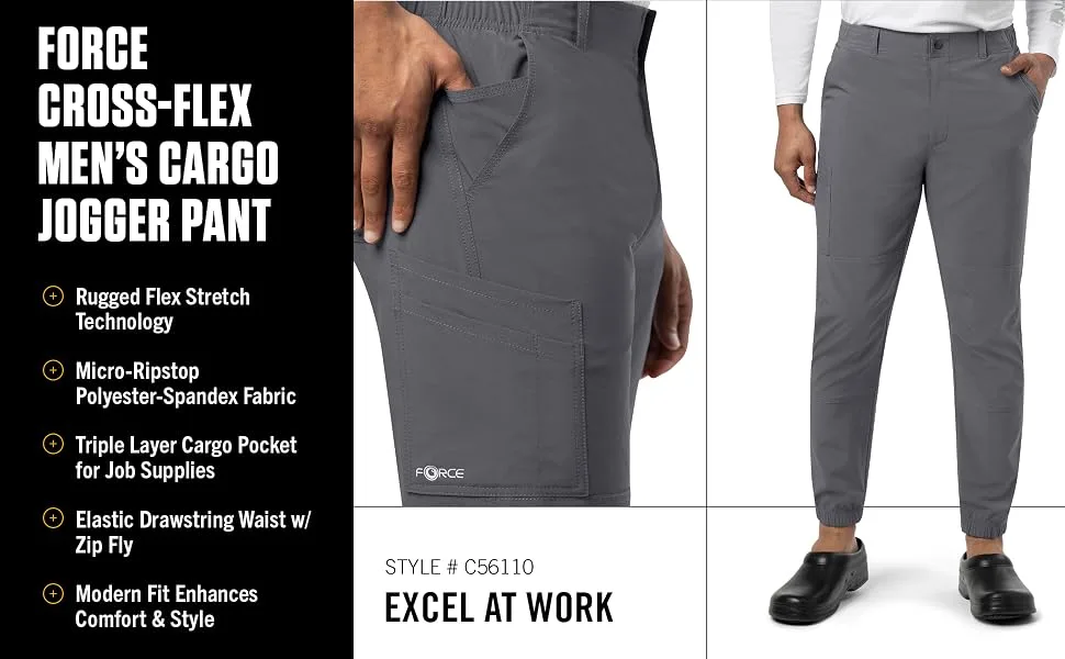 Carhartt Men's Micro Ripstop Cargo Jogger Pant Medium Black - Carhartt Force Cross-Flex Men