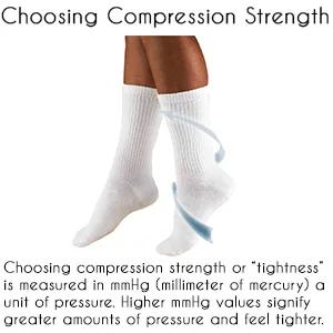 Truform Compression Socks 15-20 mmHg Men's Crew Length Mid-Calf Cushion Foot Socks Tan X-Large (Pack of 2) - product information 2