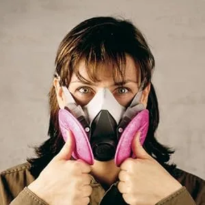 3M Half Facepiece Reusable Respirator 6200/07025(AAD) Respiratory Protectionn Medium 1 Count (Pack of 1) - reusable respirator mask
