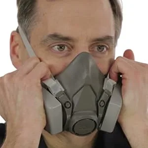 3M Half Facepiece Reusable Respirator 6200/07025(AAD) Respiratory Protectionn Medium 1 Count (Pack of 1) - reusable respirator mask