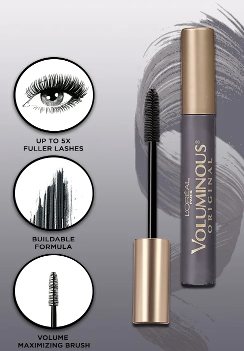 L'Oreal Paris Voluminous Makeup Lash Paradise Mascara Black 0.25 Fl Oz (Pack of 2) Packaging May Vary Washable Black 2 Count - loreal paris voluminous original mascara