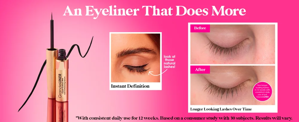 Grande Cosmetics GrandeLINER Liquid Eyeliner with Lash Enhancing Serum - Liner Desktop Full Image