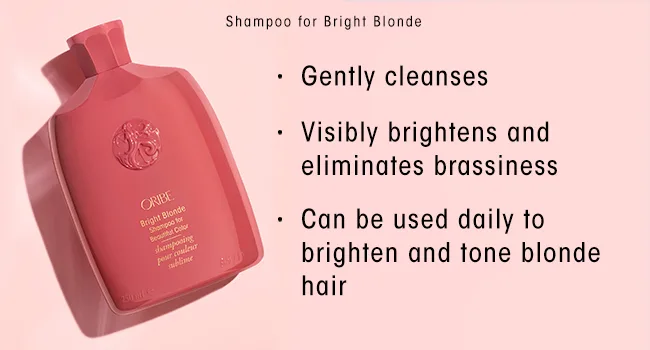 Oribe Bright Blonde Shampoo and Conditioner Bundle Standard Bundle - blonde shampoo, brightening
