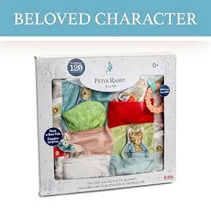 KIDS PREFERRED Beatrix Potter Peter Rabbit Peek-a-Boo On The Go Blanky & Beatrix Potter Peter Rabbit Gift Set with Stuffed Animal Rattle and Teether - product information 3