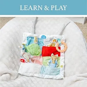 KIDS PREFERRED Beatrix Potter Peter Rabbit Peek-a-Boo On The Go Blanky & Beatrix Potter Peter Rabbit Gift Set with Stuffed Animal Rattle and Teether - product information 4