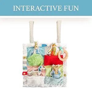 KIDS PREFERRED Beatrix Potter Peter Rabbit Peek-a-Boo On The Go Blanky & Beatrix Potter Peter Rabbit Gift Set with Stuffed Animal Rattle and Teether - product information 5