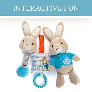 KIDS PREFERRED Beatrix Potter Peter Rabbit Peek-a-Boo On The Go Blanky & Beatrix Potter Peter Rabbit Gift Set with Stuffed Animal Rattle and Teether - product information 9