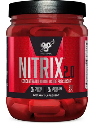 BSN Nitrix 2.0 - Not Flavored - 180 Tablets - Nitrix 2.0