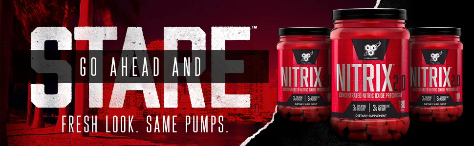 BSN Nitrix 2.0 - Not Flavored - 180 Tablets - NITRIX 2.0 is a concentrated nitric oxide precursor by BSN
