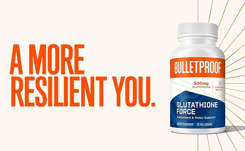 Bulletproof Immunity Bundle Bundle and Save with Immune Complex 90 Capsules and Glutathione Force 90 Capsules Antioxidants Vitamin C and Elderberry kit - Detox, master antioxidant, liposomal delivery, vegan, mct oil keto, energy boost, energy supplement