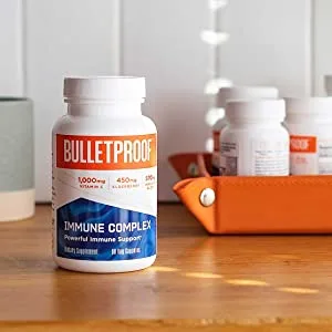 Bulletproof Immunity Bundle Bundle and Save with Immune Complex 90 Capsules and Glutathione Force 90 Capsules Antioxidants Vitamin C and Elderberry kit - elderberry, immune support, master antioxidant, immune system, liposomal delivery, immune health