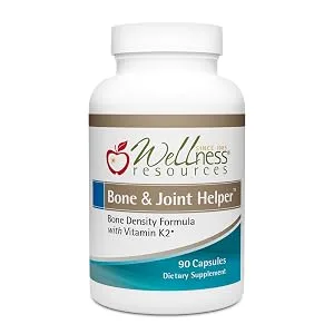 Wellness Resources Bone & Joint Helper with MenaQ7 Vitamin K2 CalZBone 5-Loxin FruiteX-B Vitamin D3 - Bone & Joint Helper