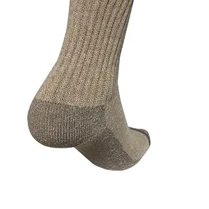 Doc Ortho Merino Wool Diabetic Socks 2 Pairs Crew Small (2 Pair) Brown - merino wool sock