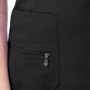 Adar Pro Breakthrough Plus Scrub Set for Women - Enhanced V-Neck Top & Multi Pocket Pants Medium Black - product information 4