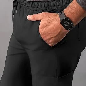 Adar Addition Scrubs for Men - Slim Leg Cargo Drawstring Scrub Pants Large Navy - product information 4