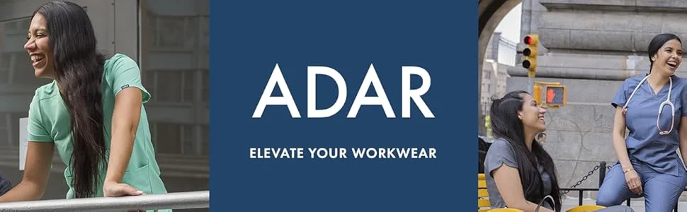 Adar Addition Go-Everyday Scrub Set for Men - Stylish Scrub Top & Cargo Scrub Pants Medium Ceil Blue - product information 1