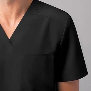 Adar Addition Go-Basic Scrub Set for Men - Classic V-Neck Scrub Top & Cargo Scrub Pants Large Eggplant - product information 3
