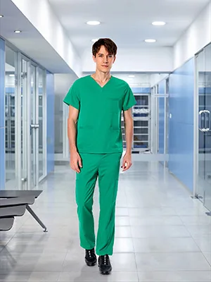 Athletic Scrub Set for Men 4-Way Stretch V-Neck Scrub Top with 3 Pockets & Cargo Scrub Pant with 5 Pockets Grey Medium - scrub set for men 4-Way Stretch V-Neck Scrub Top with 2 Pockets & Cargo Scrub Pant with 5 Pockets