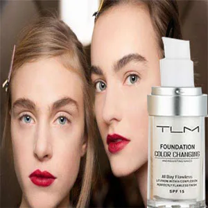 KOSIMI 30ml TLM Color Changing Foundation Liquid Base Makeup Change To Your Skin Tone By Just Blending white - Concealer effect significant