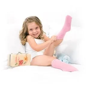 SmartKnitKIDS Seamless Sensory-Friendly Sensitivity Socks 3 Pack and Girls' Boy Cut Style Seamless Undies (Pink/Purple/White 2X-Large & White Medium) - socks for kids with sensory issues, best seamless socks for sensory issues, girls seamless socks