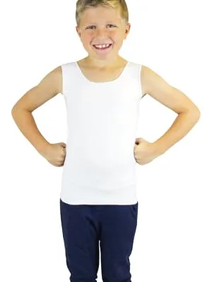 SmartKnitKIDS Compresso-T Deep Pressure Sensory Compression Undershirt and Seamless Sensory-Friendly Sensitivity Socks (White/Medium White/Medium) - alternative to weighted vest, feeling overwhelmed, calming input, great for classroom or travel