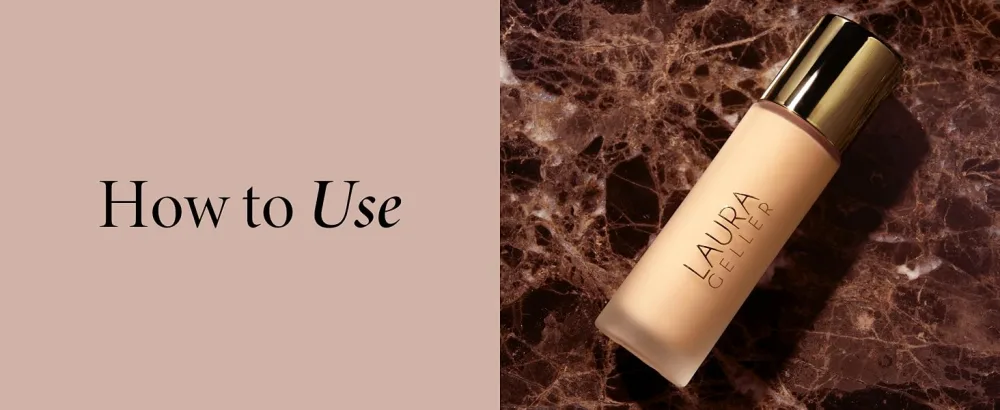 LAURA GELLER Double Take Liquid Foundation Golden Medium - Medium to Full Coverage - Natural Matte Finish & Foundation Makeup Brush Kit (2 PC) - Double Take Liquid Foundation