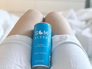 Som Sleep Ultimate Nighttime Set Sleep Mask & Functional Sleep Beverage Zero Sugar - 24-Pack - som sleep zero sugar can