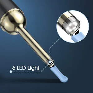 LEIPUT Ear Wax Removal Ear Wax Removal Tool Ear Cleaner with Camera with 1080P Ear Camera with Light Ear Wax Removal kit for iPhone iPad Android Phones - Ear Wax Removal kit