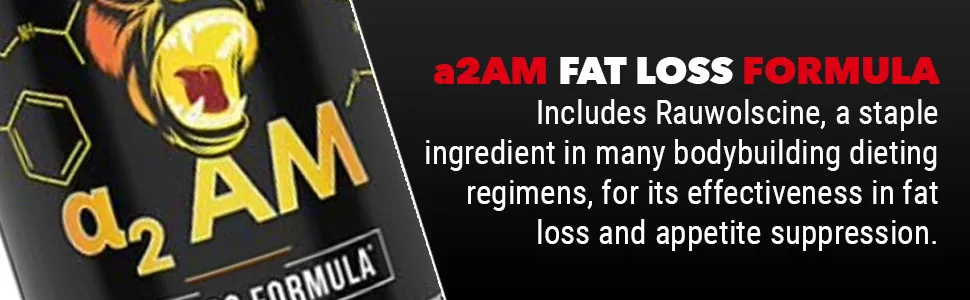 Gorilla Mind a2 AM Fat Burner Capsules Advanced Fat Loss Formula / Suppresses Appetite Increased Fat Loss Increased Energy (120 Capsules) - a2AM