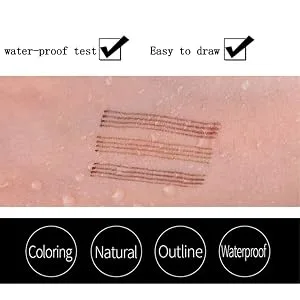 ZtigerZ 4-Tip Microblade Brow Pen Anjoize Eyebrow Pen Anjoize 4 Tip Microblade Brow Pen (2Pack Gray Brown) - Anjoize 4-Tip Microblade Brow Pen
