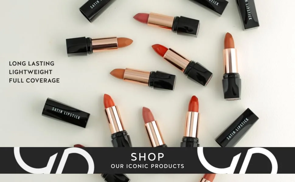 Golden Rose Satin Lipstick - VEGAN with Vitamin E Moisturizing Charming Colors Long Lasting Lightweight Full Coverage - Protection Against Inflammation and Sun (08) - satin