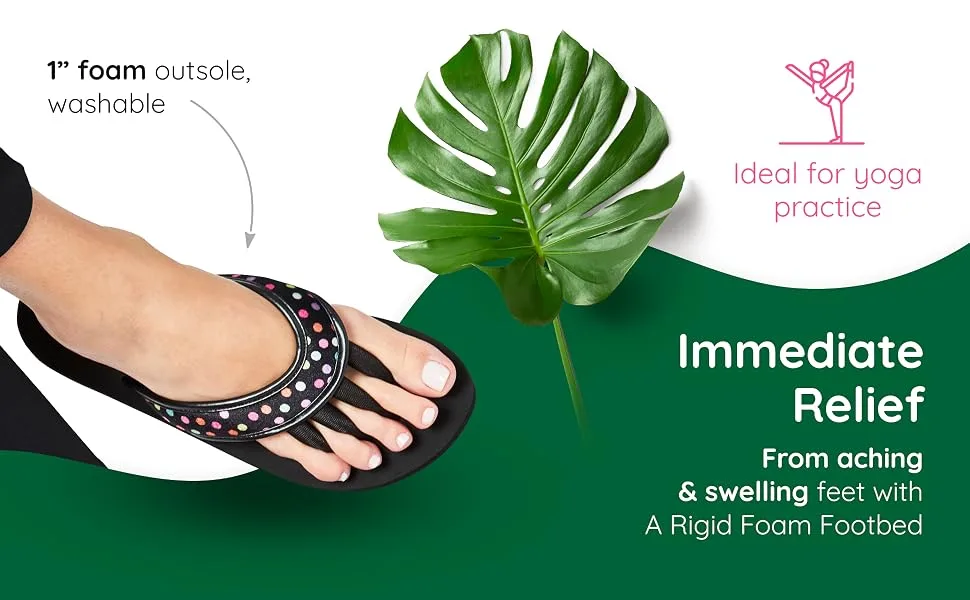 Pedi Couture Pedicure Sandals for Women - Toe Separator Slippers Large Polkadot - toe separators, toe separator, pedicure, toe seperators for women, toe separators for pedicure, yoga