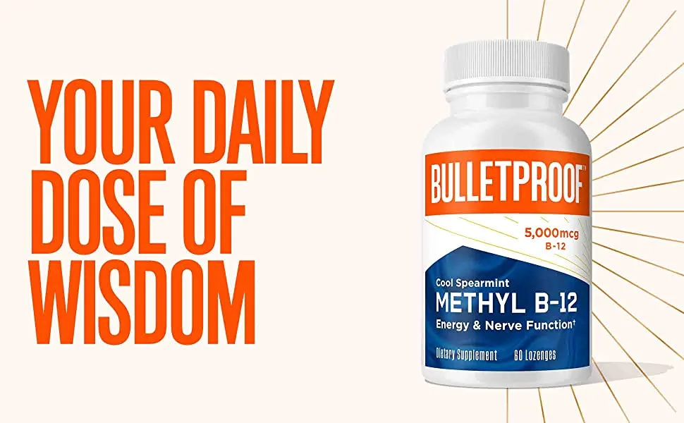 Bulletproof Triple Threat Strength Bundle Vitamins A-D-K 30 Softgels Zinc with Copper 60 Capsules Methyl B-12 Spearmint Flavor 60 Lozenges - Detox, brain and nerves, mental wellness, cool spearmint, cyanocobalamin, vegan, Methylcobalamin
