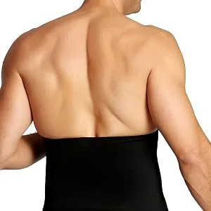 Insta Slim Men s Slimming Compression Firming Belt Slimming Tummy Control Special Occasions Back Support Posture Support XX-Large Black - back insta slim belt