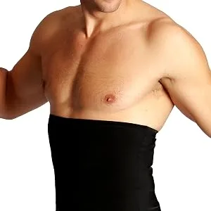 Insta Slim Men s Slimming Compression Firming Belt Slimming Tummy Control Special Occasions Back Support Posture Support XX-Large Black - compression belt