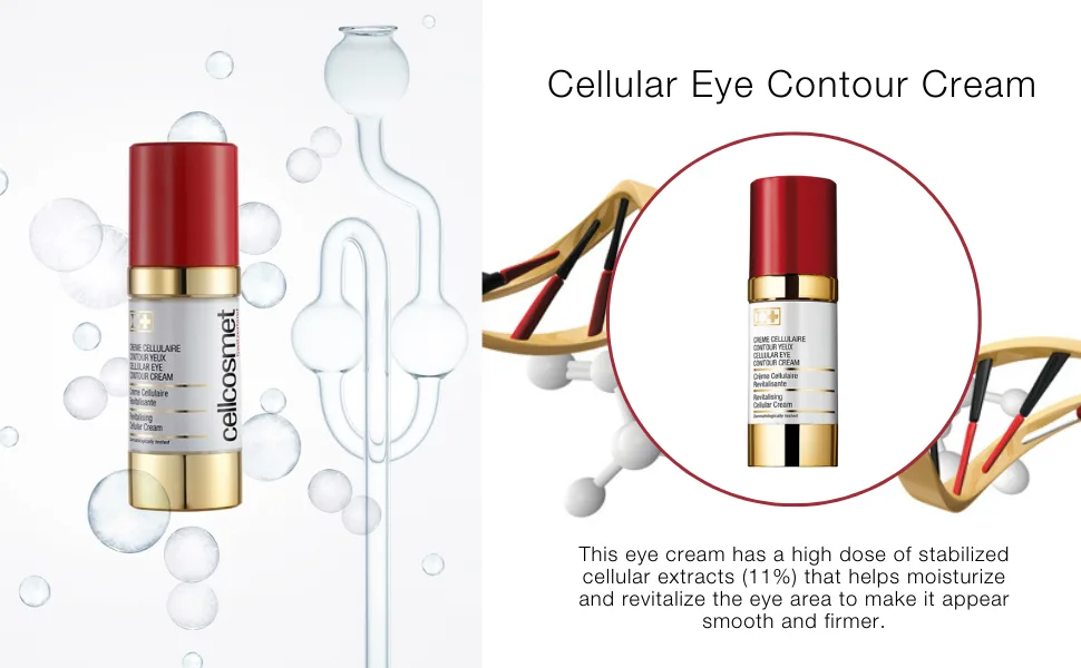 Cellcosmet Cellular Eye Contour Cream - Revitalizing Eye Cream and Anti-Aging Treatment (1.04 oz) - Cellular Eye Contour Cream