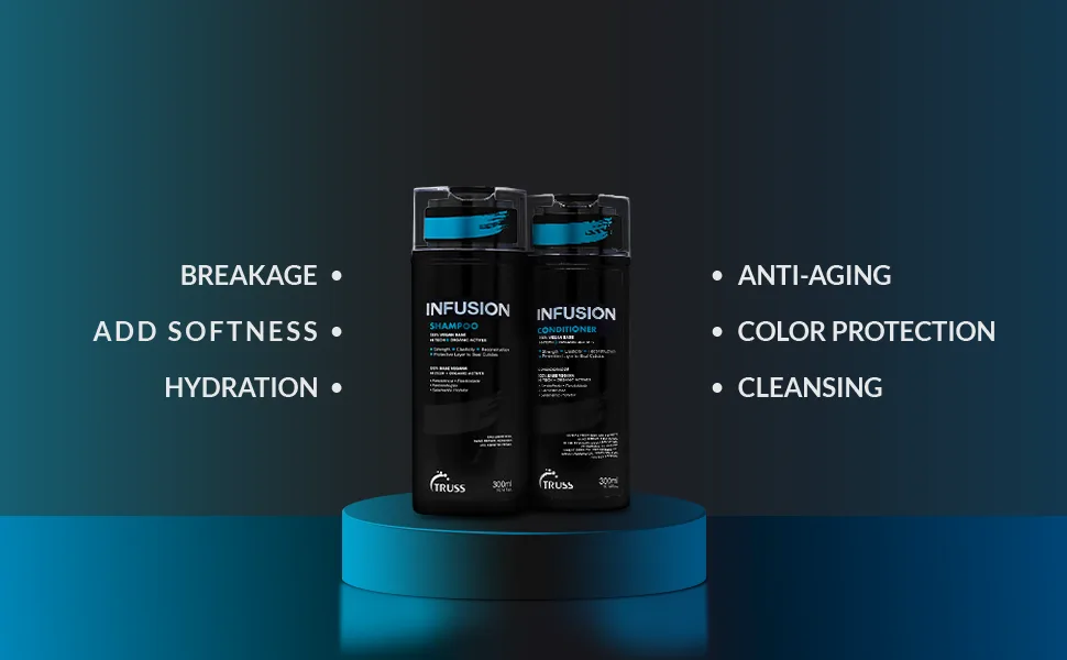 TRUSS Infusion Shampoo and Conditioner Set Bundle - infusion shampoo and conditioner