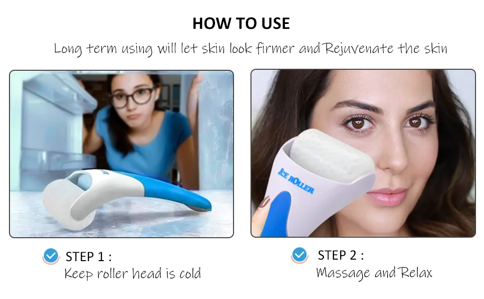 Ice Roller for Face and Eyes - Ice Roller & Small Ice Roller with Case - how-to-use ice roler for face