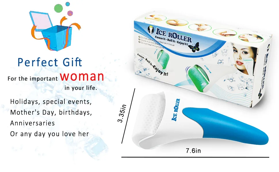 Ice Roller for Face and Eyes - Ice Roller & Small Ice Roller with Case - ice roller gift