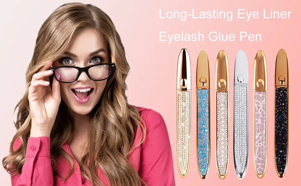 2023 New Self-Adhesive Eyeliner Eyelash Glue Pencil Magic Self-Adhesive Long-Lasting Eye Liner Eyelash Glue Pen (Black) - Magic Self-adhesive Long-lasting Eye Liner Eyelash Glue Pen