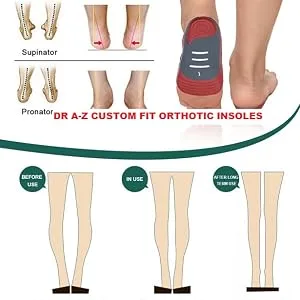 Dr A-Z Shoe Inserts Orthotic Insert Fit Gel dr Shoes Insoles Height Increase Insoles for Men Women Arch Support - product information 5