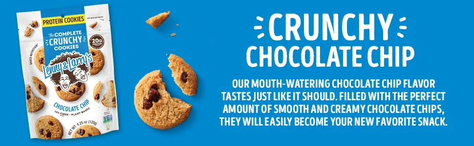 Lenny & Larry's Crunchy Bites - Lenny & Larry Complete Crunchy Cookie, Chocolate Chip