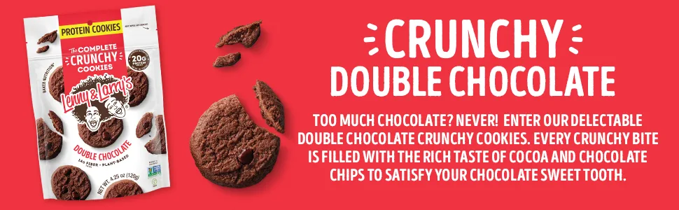 Lenny & Larry's Crunchy Bites - Lenny & Larry Double Chocolate Complete Crunchy Cookie