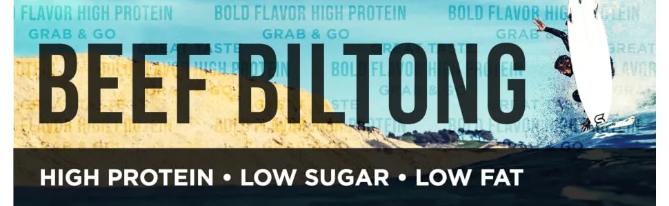 Stryve Foods Protein Snacks Gourmet Beef Biltong  - product information 1