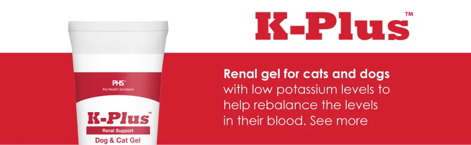 K Plus Potassium Gluconate Renal Gel Plus Cranberry and EPA for Dogs and Cats 5 oz - K-Plus Potassium Citrate and Cranberry (Gel)