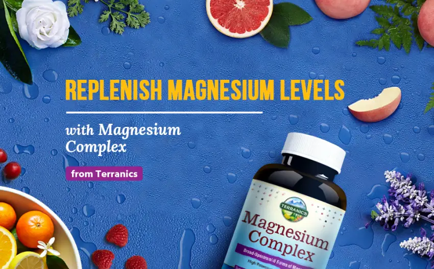 Terranics Magnesium Complex Total 240 Capsules Max Absorption Glycinate Citrate Malate Aspartate Gluconate Support Heart Mood Sleep Muscle Health - Replenish Magnesium Levels with 500MG Magnesium Complex from Terranics*